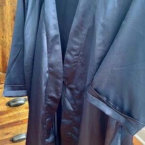 Navy Silky Robe — Worn Once